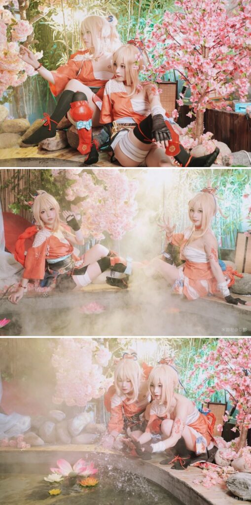 มาดูคอสเพลย์ Yoimiya จาก Genshin Impact ที่น่ารักแบบแพ็คคู่ 4 มาดูคอสเพลย์ Yoimiya จาก Genshin Impact ที่น่ารักแบบแพ็คคู่