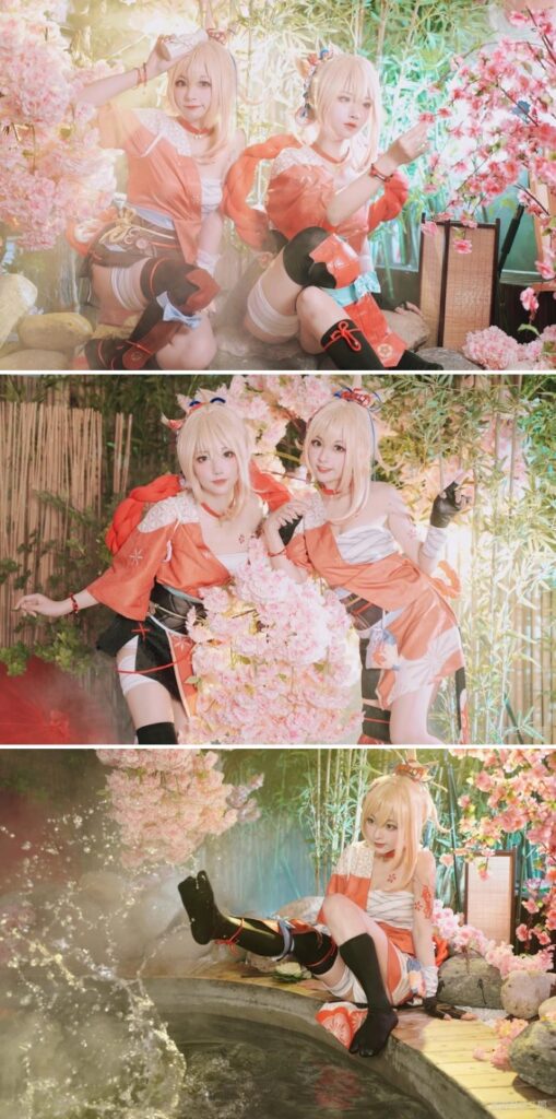 มาดูคอสเพลย์ Yoimiya จาก Genshin Impact ที่น่ารักแบบแพ็คคู่ 5 มาดูคอสเพลย์ Yoimiya จาก Genshin Impact ที่น่ารักแบบแพ็คคู่