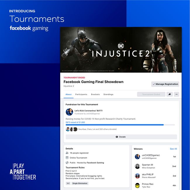 Facebook Gaming เปิดตัวฟีเจอร์ใหม่สู้ภัย COVID-19 2 Facebook Gaming เปิดตัวฟีเจอร์ใหม่สู้ภัย COVID-19