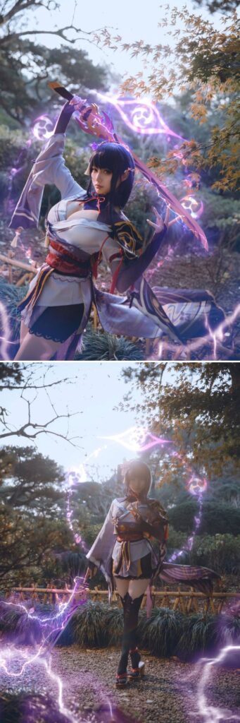 KisaragiAsh โชว์ผลงานแปลงโฉมเป็น Raiden Shogun จาก Genshin Impact 3 KisaragiAsh โชว์ผลงานแปลงโฉมเป็น Raiden Shogun จาก Genshin Impact
