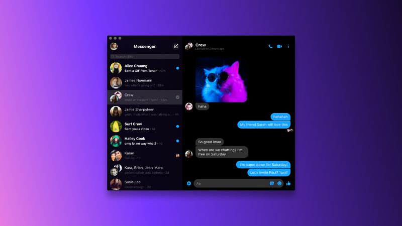 Facebook ปล่อย Messenger สำหรับ Windows และ Mac ให้ใช้งานแล้ว