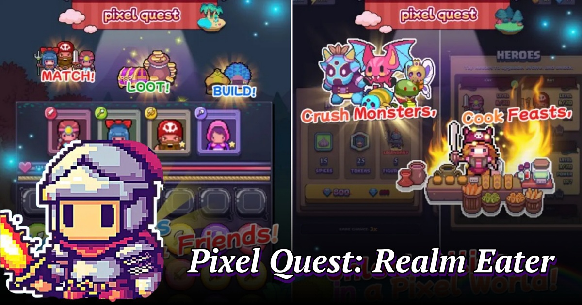 Pixel Quest: Realm Eater เปิดให้ลงทะเบียนล่วงหน้าบนสโตร์ไทยแล้ว 1 Pixel Quest: Realm Eater