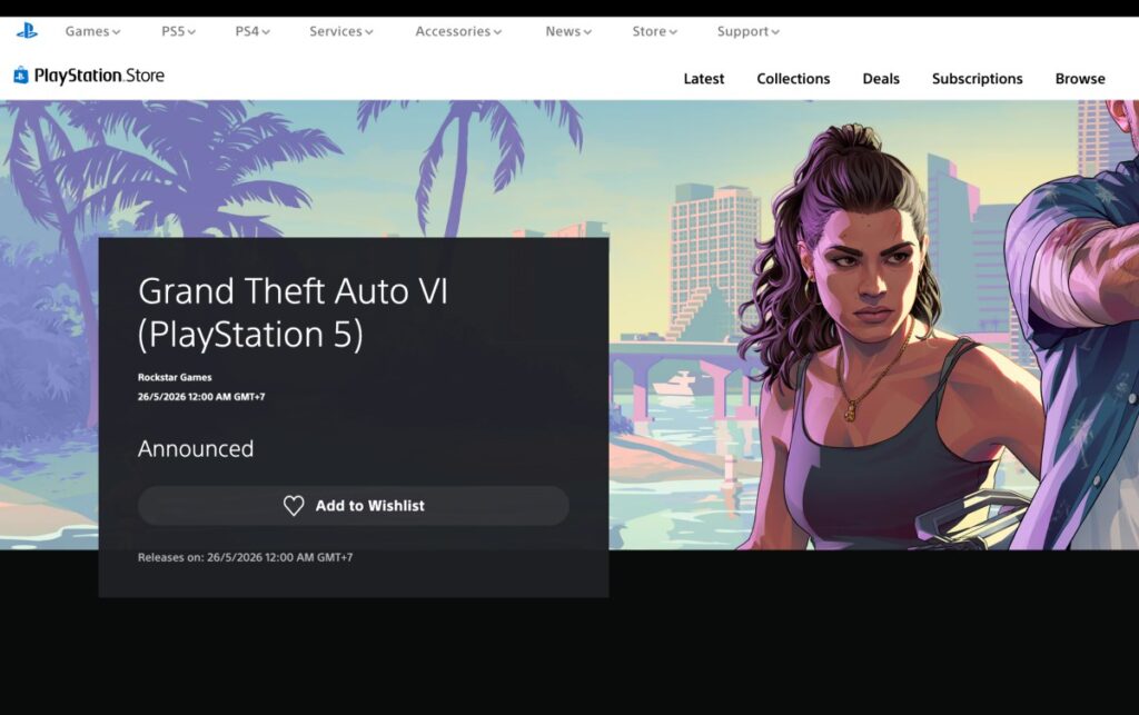 รอเลย! Grand Theft Auto VI เปิดหน้าร้าน PS Store โซนประเทศไทยแล้ว 2 รอเลย! Grand Theft Auto VI เปิดหน้าร้าน PS Store โซนประเทศไทยแล้ว