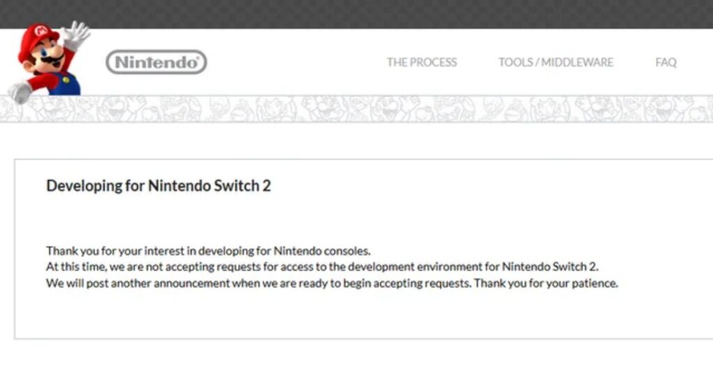เข้มงวด! Nintendo ยืนยันไม่รับเรื่องขอ Switch 2 DevKit สำหรับผู้พัฒนาเพิ่มเติม
