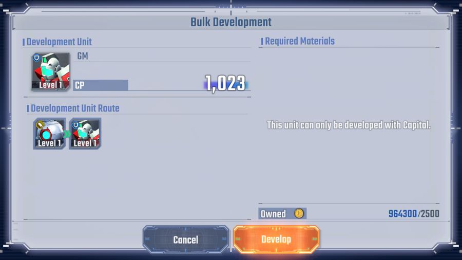 พาชมระบบ Bulk Development ใน SD Gundam G Generation ETERNAL 4 SD Gundam G Generation ETERNAL Bulk Development