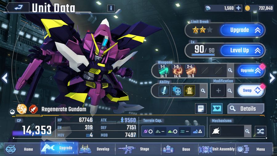 เปิดรายละเอียด Regenerate Gundam น่าใช้งานใน SD Gundam G Generation ETERNAL หรือไม่ 2 SD Gundam G Generation ETERNAL Regenerate Gundam Value