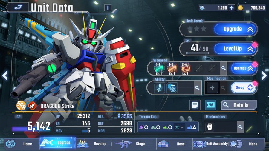 เปิดรายละเอียด DRAGOON Strike น่าใช้งานใน SD Gundam G Generation ETERNAL หรือไม่ 4 SD Gundam G Generation ETERNAL DRAGOON Strike Value