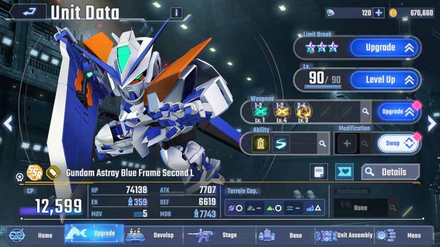 เปิดรายละเอียด Gundam Astray Blue Frame Second L น่าใช้งานใน SD Gundam G Generation ETERNAL หรือไม่ 4 SD Gundam G Generation ETERNAL Astray Blue Frame Second L Mina Value