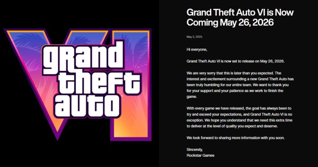 GTA VI Postpone Effect