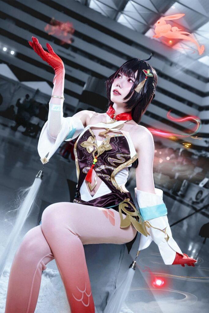 Lingsha Honkai: Star Rail Cosplay by Midorii