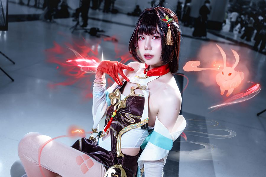 Lingsha Honkai: Star Rail Cosplay by Midorii