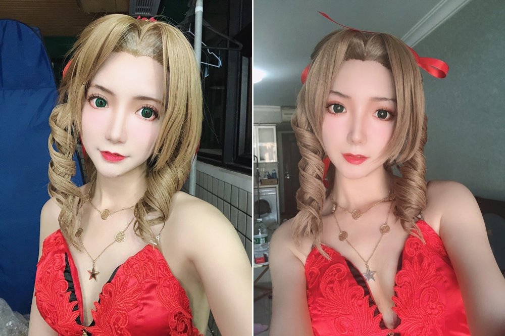 สาวเจ้าแดนมังกรแปลงร่างเป็น Aerith จาก Final Fantasy VII Remake สวยคมสะท้านหัวใจ 3 สาวเจ้าแดนมังกรแปลงร่างเป็น Aerith จาก Final Fantasy VII Remake สวยคมสะท้านหัวใจ