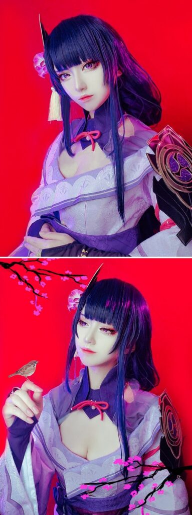 รวม 3 คอสเพลย์สาวแดนปลาดิบแปลงโฉมเป็นเทพสายฟ้า Raiden Shogun 4 รวม 3 คอสเพลย์สาวแดนปลาดิบแปลงโฉมเป็นเทพสายฟ้า Raiden Shogun