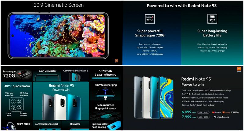 เปิดตัว Redmi Note 9S ในไทยเริ่มต้นเพียง 6,499 บาท 2 เปิดตัว Redmi Note 9S ในไทยเริ่มต้นเพียง 6,499 บาท