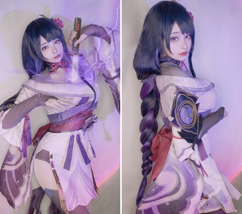 สาวไทยแปลงโฉมเป็น Raiden Shogun สุดเซ็กซี่ 2 สาวไทยแปลงโฉมเป็น Raiden Shogun สุดเซ็กซี่