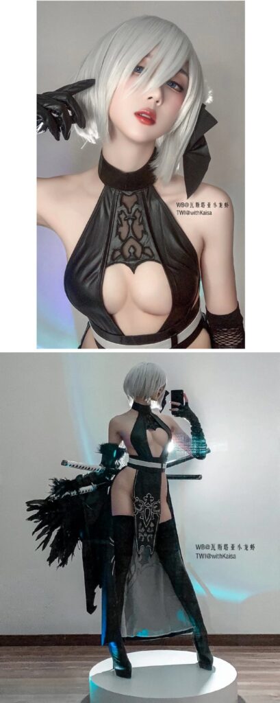 สาวจีนแปลงโฉมเป็น 2B จาก NieR: Automata
