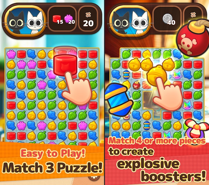 Ash & Snow: Cat Pop'n Match เปิดให้บริการบนสโตร์ไทยแล้ว 3 Ash & Snow