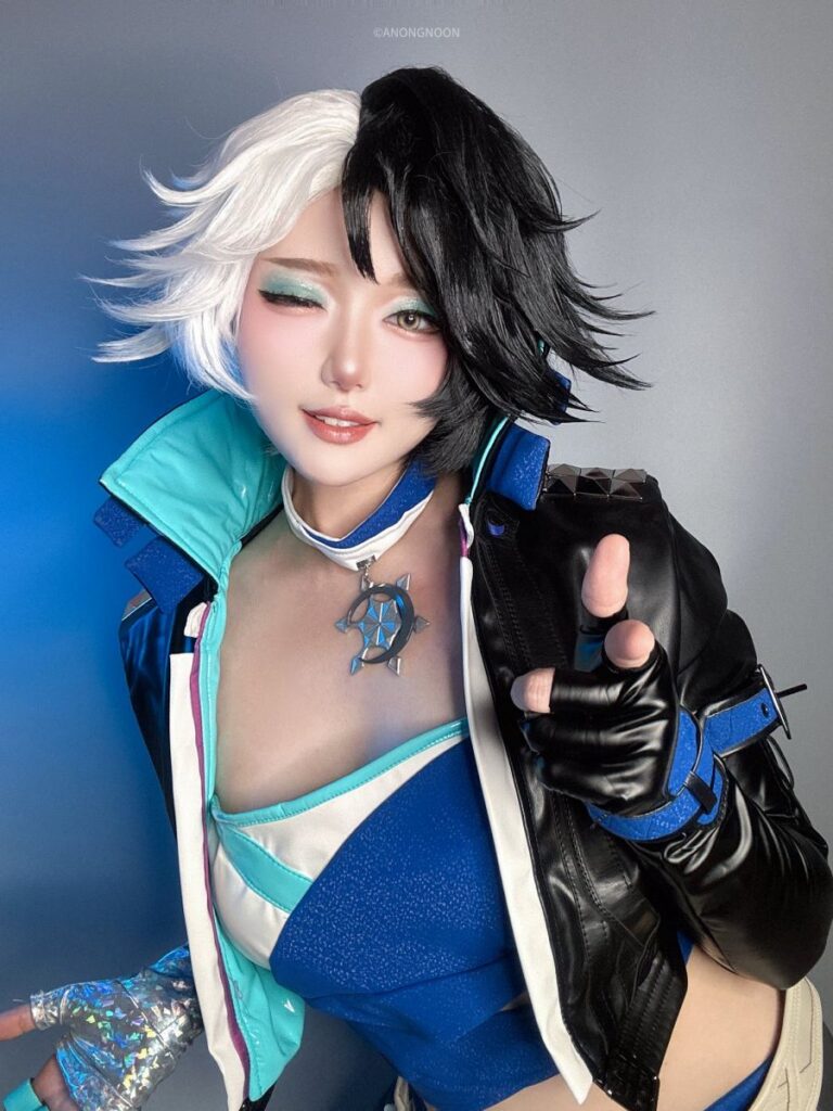 คุณนุ่นโชว์ความน่ารักในคอสเพลย์ Luna Snow จาก Marvel Rivals 3 Luna Snow Marvel Rivals Cosplay by Anongnoon