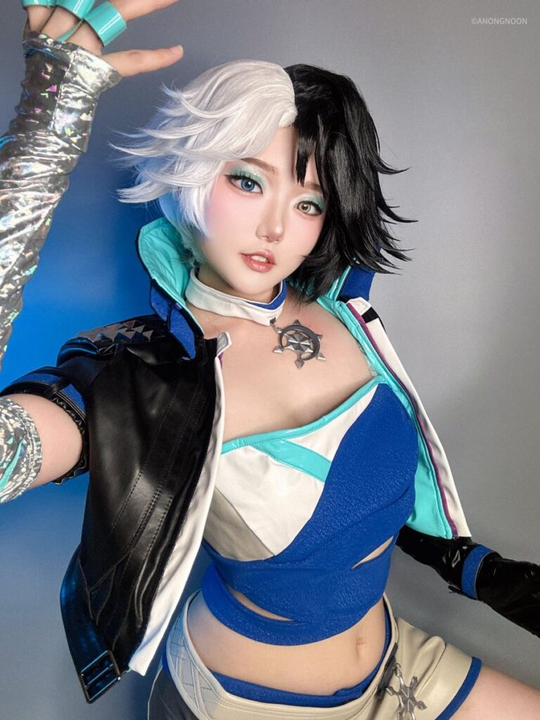 คุณนุ่นโชว์ความน่ารักในคอสเพลย์ Luna Snow จาก Marvel Rivals 4 Luna Snow Marvel Rivals Cosplay by Anongnoon