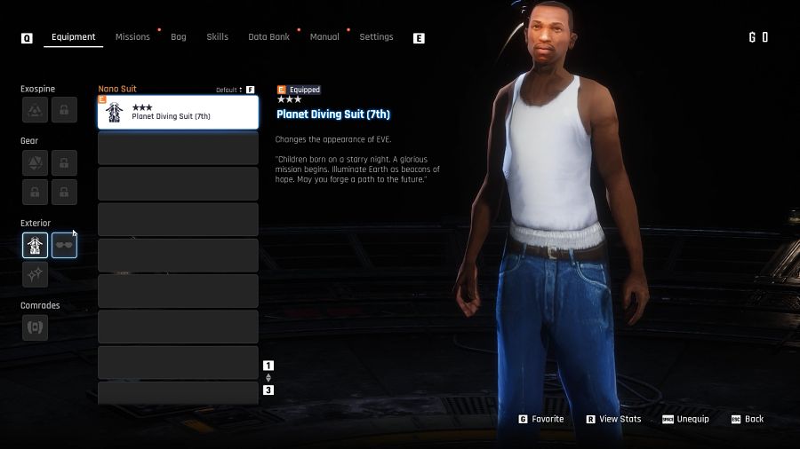 ม็อดเปลี่ยน Eve จาก Stellar Blade ให้กลายเป็น CJ จาก GTA 3 Stellar Blade CJ mod