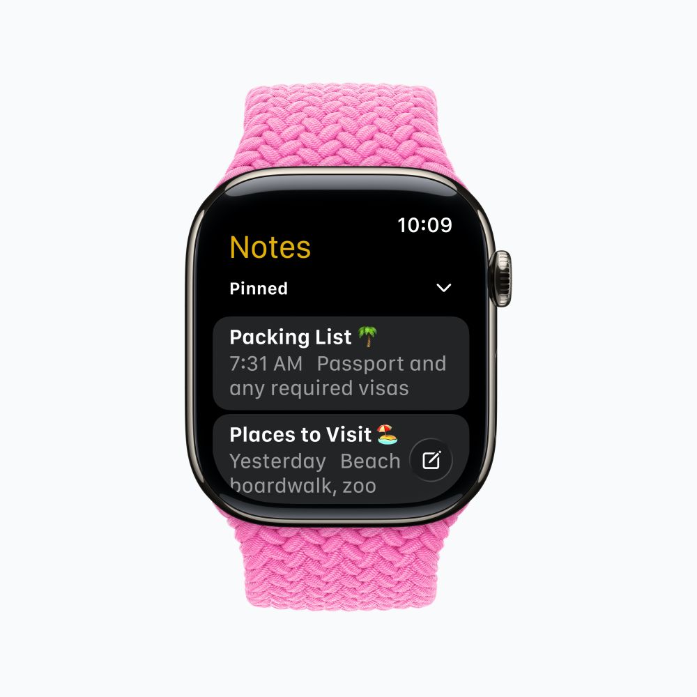 watchOS 26 มอบทางเลือกในการปรับแต่งที่หลากหลายยิ่งขึ้นเพื่อให้ผู้ใช้แอ็คทีฟ มีสุขภาพดี และต่อติดกับทุกเรื่องอยู่เสมอ 9 watchOS 26 มอบทางเลือกในการปรับแต่งที่หลากหลายยิ่งขึ้นเพื่อให้ผู้ใช้แอ็คทีฟ มีสุขภาพดี และต่อติดกับทุกเรื่องอยู่เสมอ