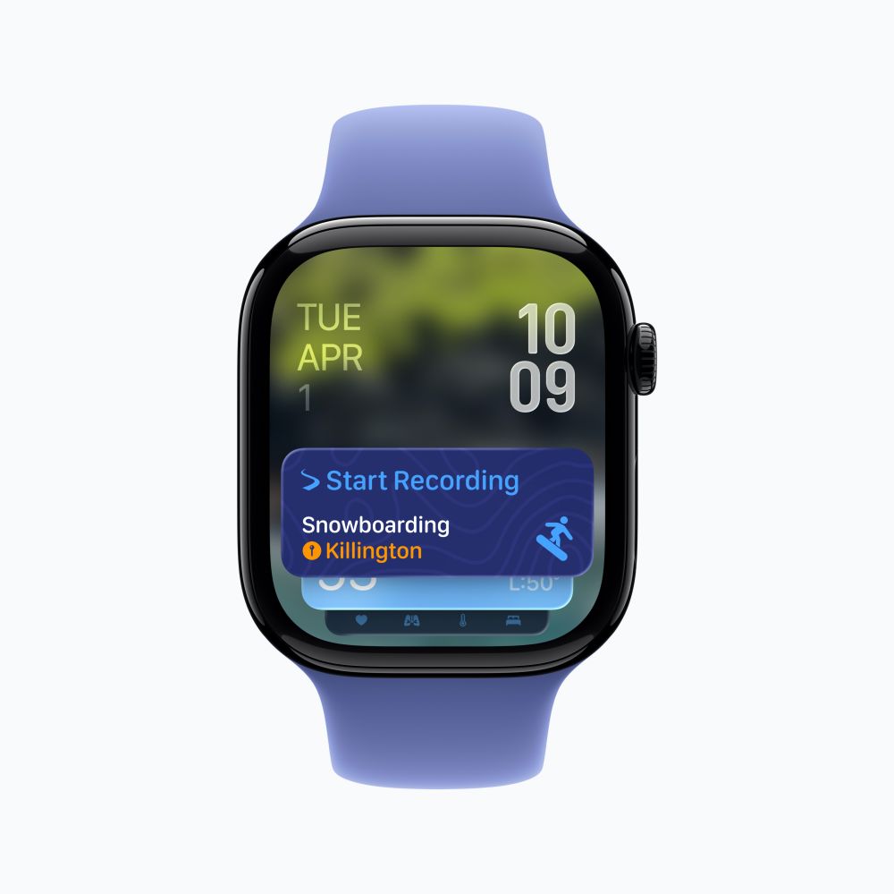 watchOS 26 มอบทางเลือกในการปรับแต่งที่หลากหลายยิ่งขึ้นเพื่อให้ผู้ใช้แอ็คทีฟ มีสุขภาพดี และต่อติดกับทุกเรื่องอยู่เสมอ 11 watchOS 26 มอบทางเลือกในการปรับแต่งที่หลากหลายยิ่งขึ้นเพื่อให้ผู้ใช้แอ็คทีฟ มีสุขภาพดี และต่อติดกับทุกเรื่องอยู่เสมอ