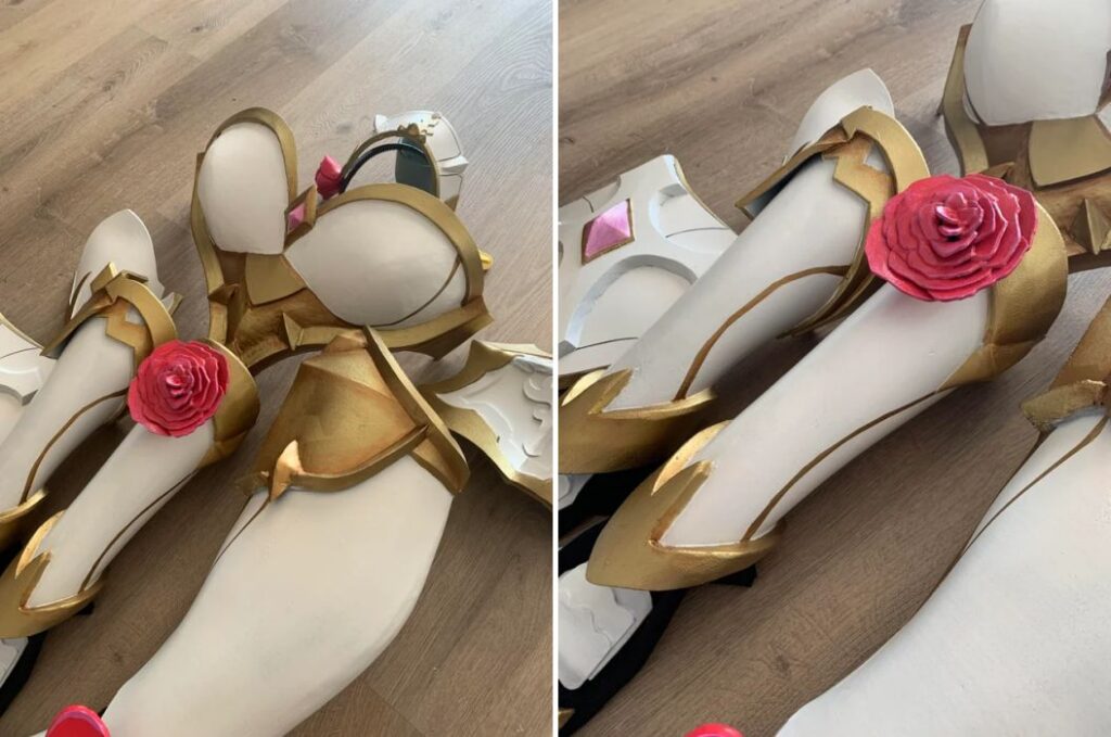 แฟนเกม Genshin Impact สร้างชุดเกราะ Noelle จากโฟม 3 แฟนเกม Genshin Impact สร้างชุดเกราะ Noelle จากโฟม