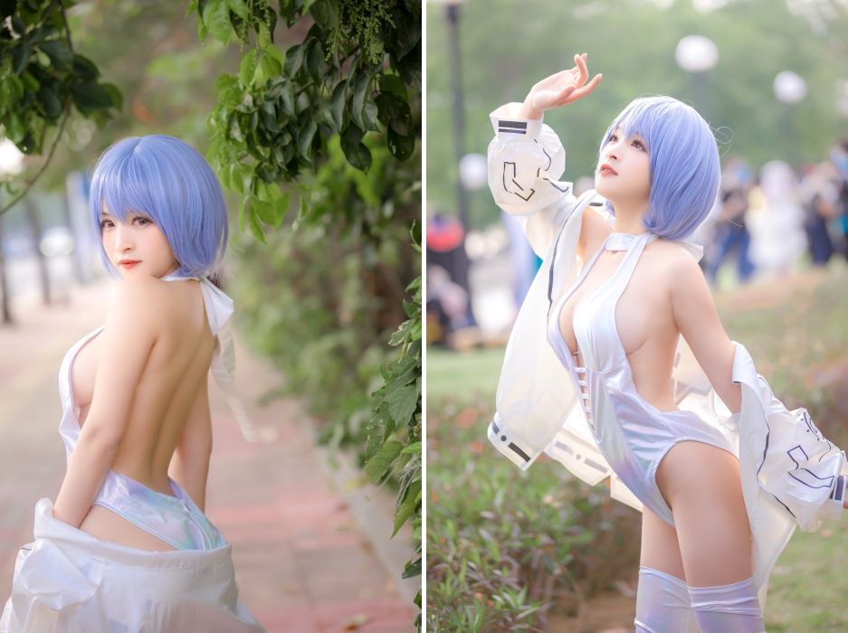 เมื่อ Rei จาก Evangelion สลัด Plugsuit มาใส่ชุดเดรสสุดแซ่บ 4 เมื่อ Rei จาก Evangelion สลัด Plugsuit มาใส่ชุดเดรสสุดแซ่บ