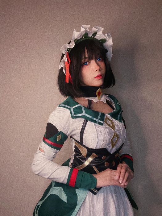 สาวสวยแปลงโฉมเป็น Katheryne จาก Genshin Impact 3 สาวสวยแปลงโฉมเป็น Katheryne จาก Genshin Impact