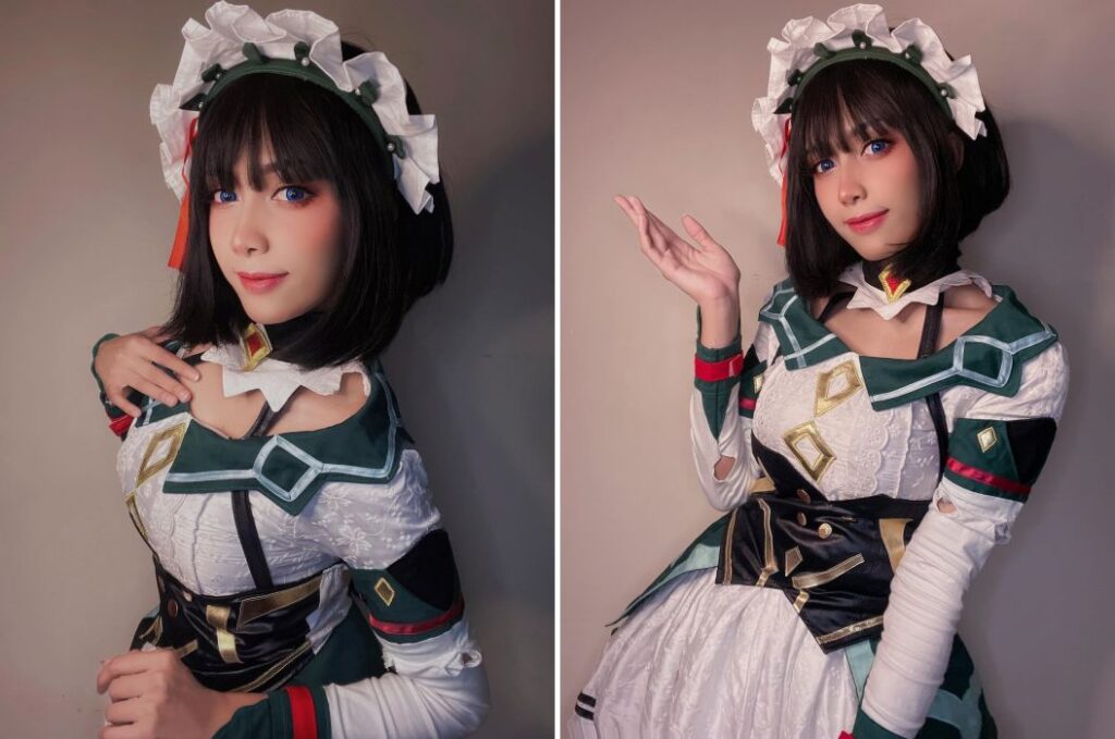 สาวสวยแปลงโฉมเป็น Katheryne จาก Genshin Impact 2 สาวสวยแปลงโฉมเป็น Katheryne จาก Genshin Impact