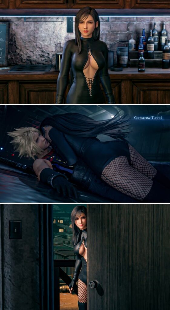 ผู้เล่นทำม็อดเปลี่ยนชุด Tifa ให้กลายเป็นชุดวาบหวิว