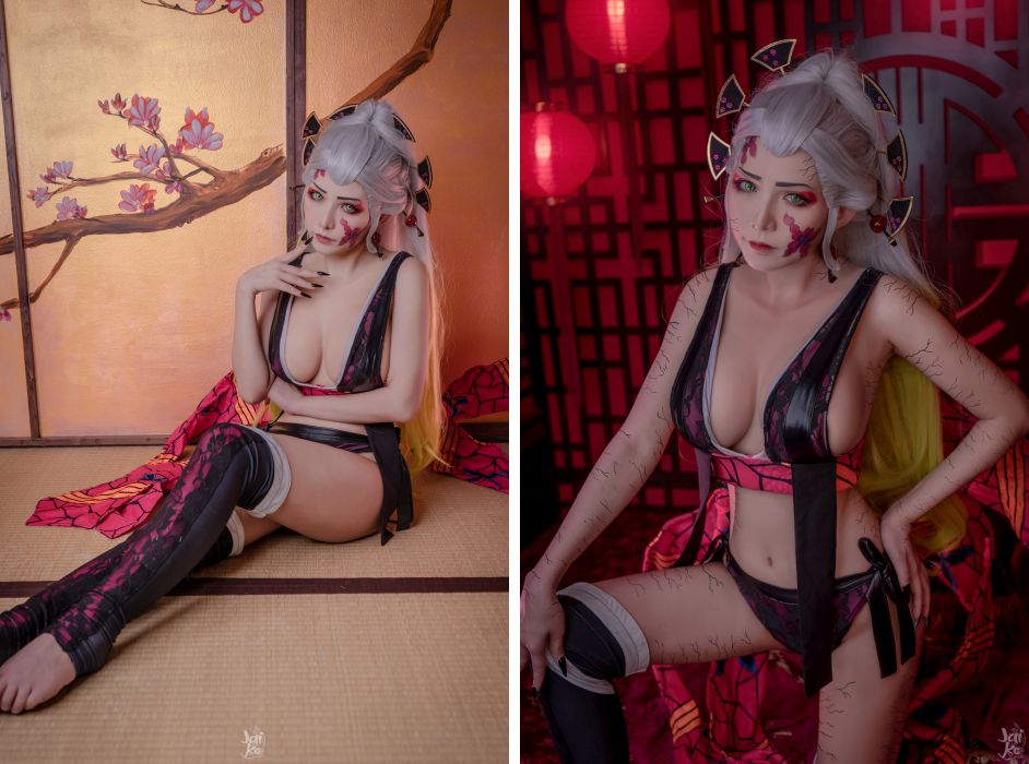 สาวไทยแปลงโฉมเป็น Daki จากดาบพิฆาตอสูรแบบจัดเต็ม 2 สาวไทยแปลงโฉมเป็น Daki จากดาบพิฆาตอสูรแบบจัดเต็ม