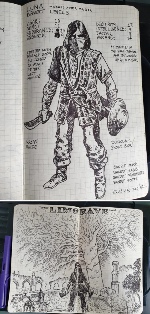 มาชมบันทึกการเดินทางภายในเกม Elden Ring แบบวาดด้วยมือ