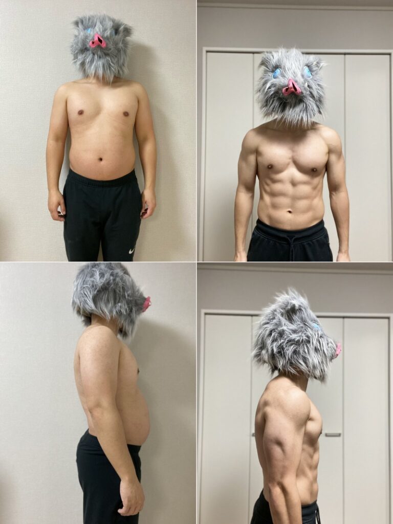 หนุ่มมุ่งมั่นแปลงโฉมตนเองเป็น Inosuke ด้วยลูกกลิ้งออกกำลังกาย!