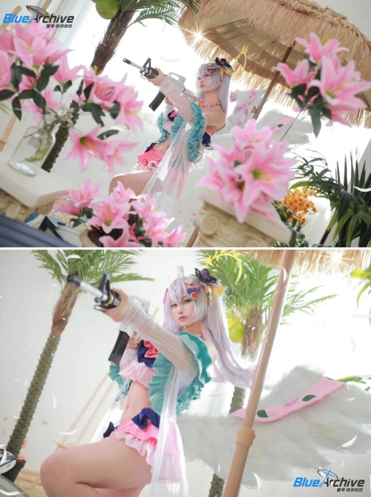 สาวเกาหลีแปลงโฉมเป็น Asuza จาก Blue Archive 5 สาวเกาหลีแปลงโฉมเป็น Asuza จาก Blue Archive