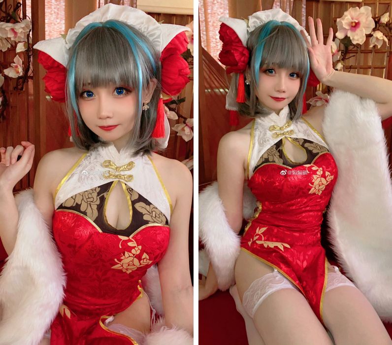 ขอเชิญชม Cheshire ในชุดสีแดงแรงฤทธิ์