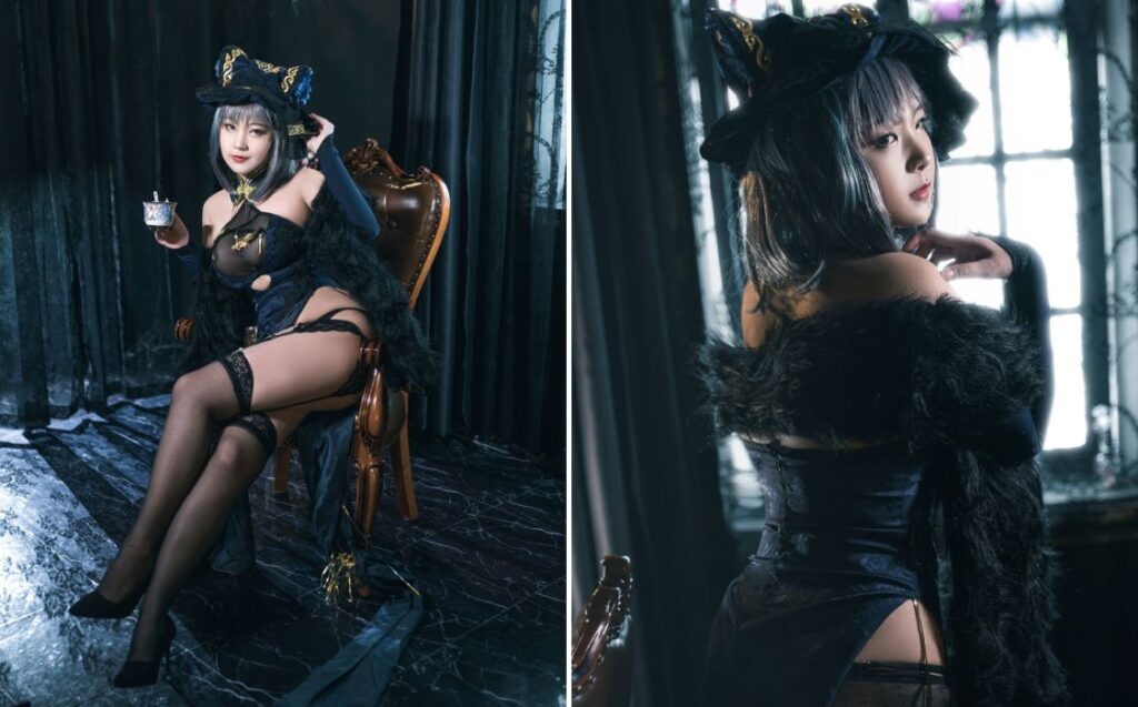 คอสเพลย์ Cheshire จาก Azur Lane ในสไตล์ชุดดำสุดแซ่บ 3 คอสเพลย์ Cheshire จาก Azur Lane ในสไตล์ชุดดำสุดแซ่บ