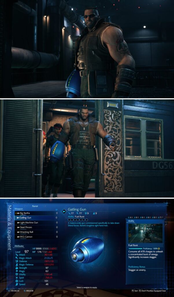 เปลี่ยนแขนปืนกลของ Barrett จาก FFVIIR ให้กลายเป็น Rockbuster! 2 เปลี่ยนแขนปืนกลของ Barrett จาก FFVIIR ให้กลายเป็น Rockbuster!