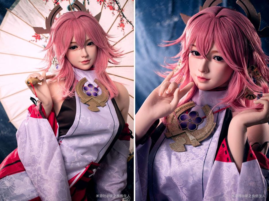 แฟนเกมถ่ายหุ่นจำลองโมเดล Yae Miko ขนาดเท่าตัวจริง 3 แฟนเกมถ่ายหุ่นจำลองโมเดล Yae Miko ขนาดเท่าตัวจริง