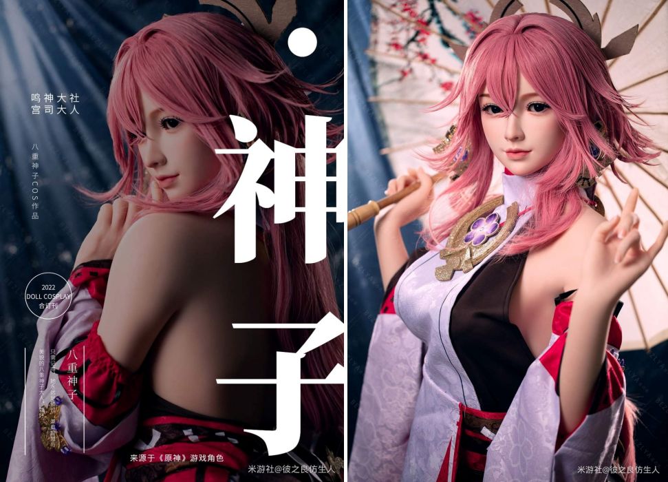 แฟนเกมถ่ายหุ่นจำลองโมเดล Yae Miko ขนาดเท่าตัวจริง 2 แฟนเกมถ่ายหุ่นจำลองโมเดล Yae Miko ขนาดเท่าตัวจริง