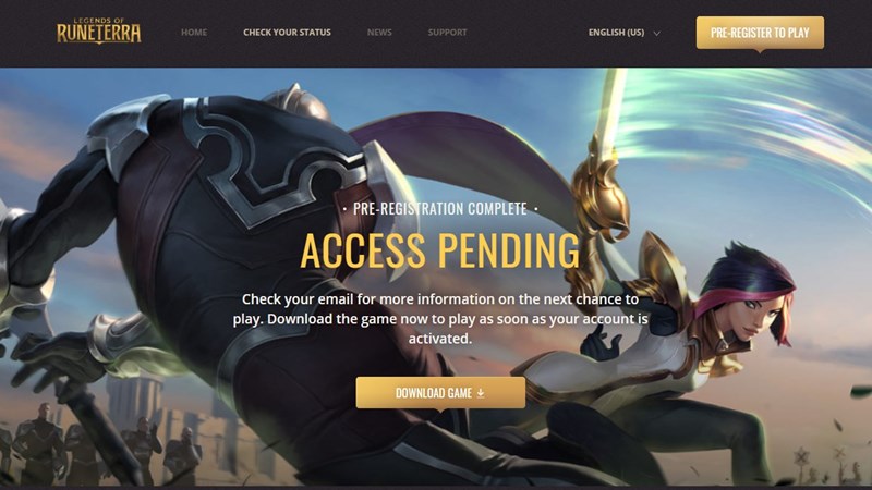 แนะนำวิธีการสมัครและเข้าเล่นเกม Legends of Runeterra (นอกโซน SEA)