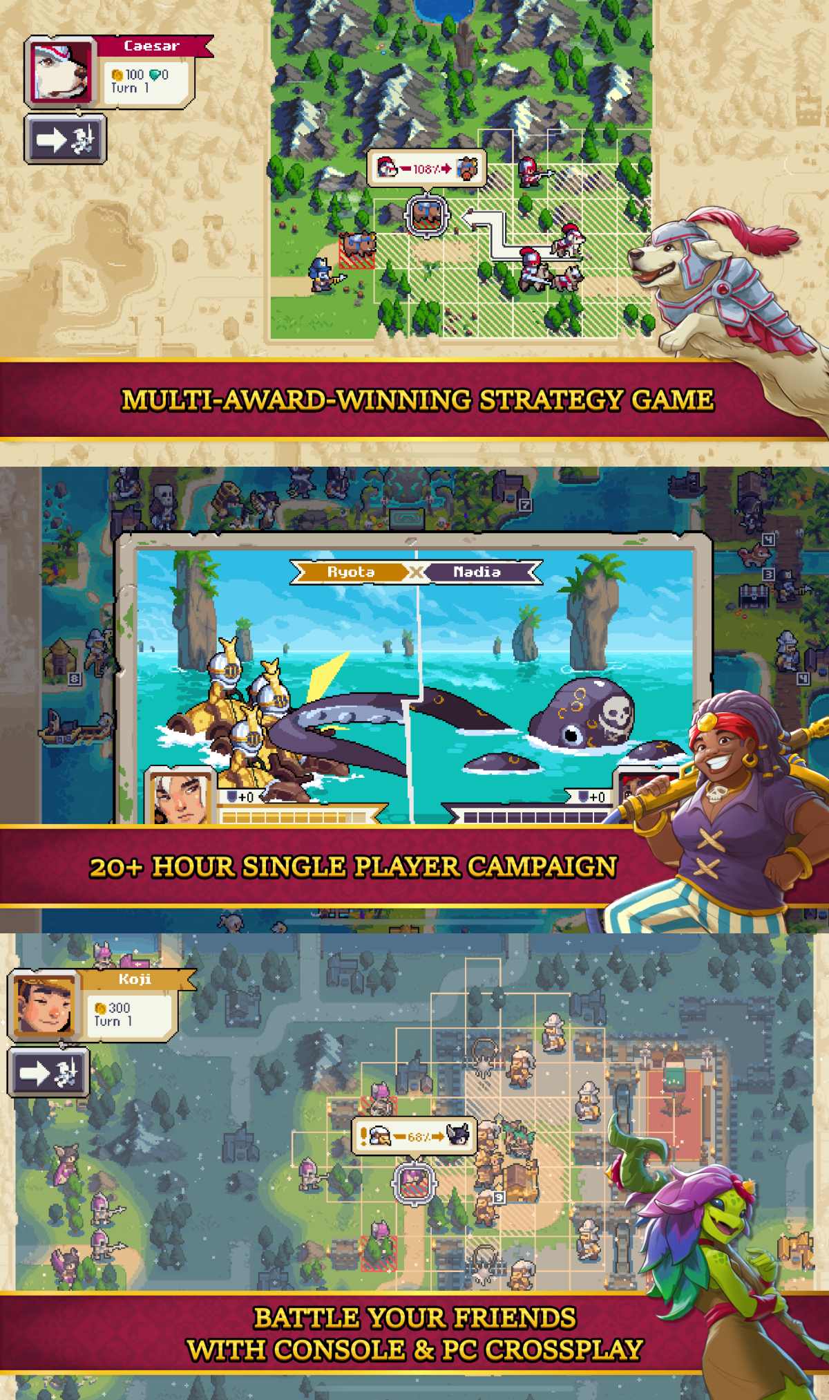 Wargroove 2 เปิดลงทะเบียนล่วงหน้าบนสโตร์ไทยแล้ว 5 Wargroove 2 เปิดลงทะเบียนล่วงหน้าบนสโตร์ไทยแล้ว