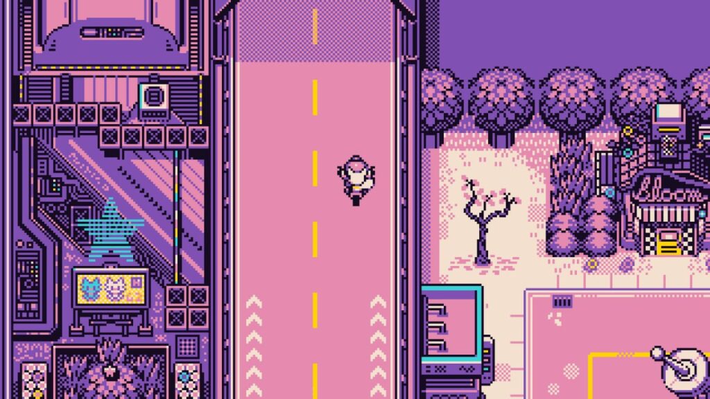 Petal Runner เกม RPG ธีมไซเบอร์พังก์ในกราฟิกแบบ 8-bit สไตล์เกมบอย 4 Petal Runner เกม RPG ธีมไซเบอร์พังก์ในกราฟิกแบบ 8-bit สไตล์เกมบอย