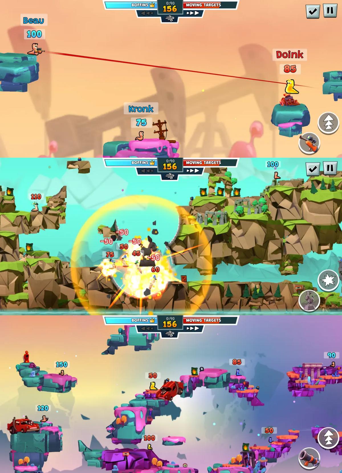 เตรียมมันส์! Worms Across Worlds พร้อมลงทะเบียนล่วงหน้าบน Apple Arcade ไทยแล้ว 5 เตรียมมันส์! Worms Across Worlds พร้อมลงทะเบียนล่วงหน้าบน Apple Arcade ไทยแล้ว