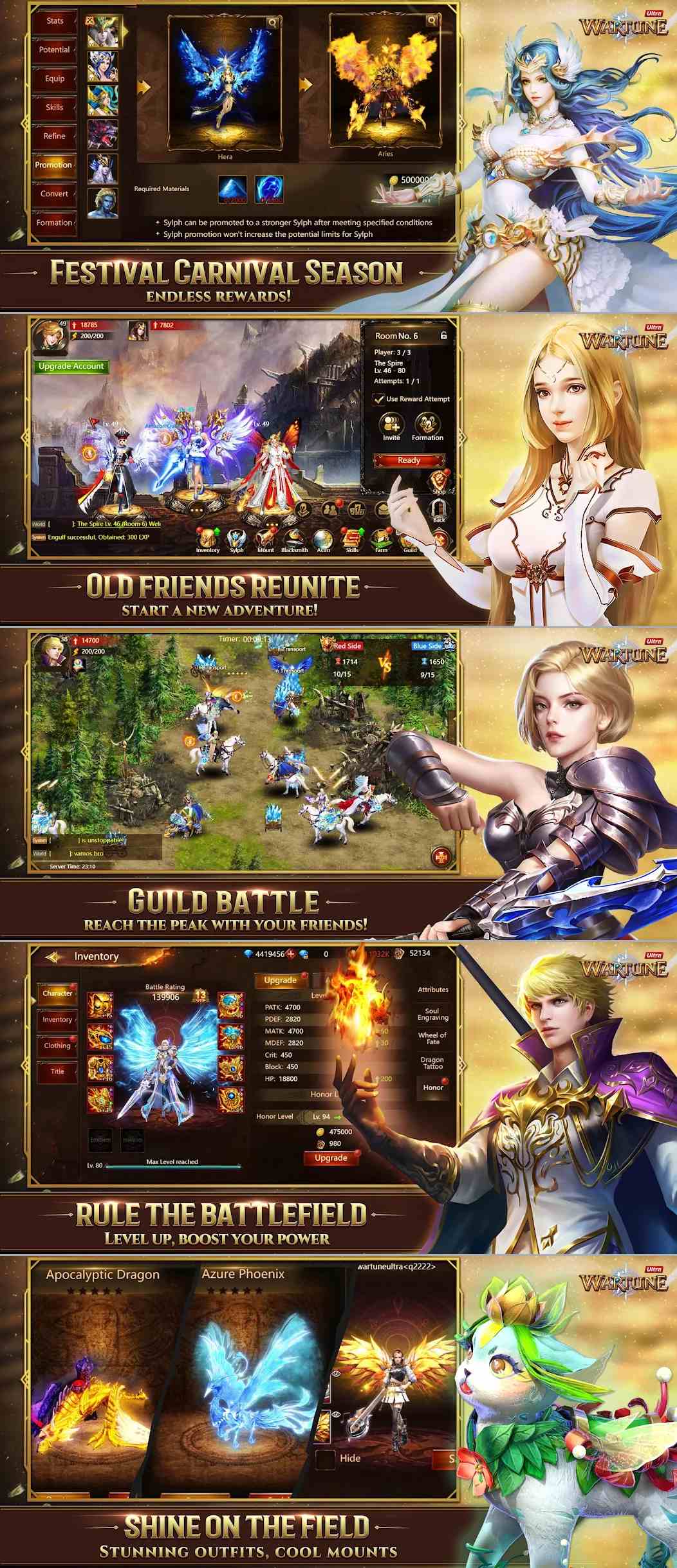 Wartune Ultra เปิดให้บริการทั้ง iOS/Android ทั้งบนสโตร์ไทยแล้ว 3 Wartune Ultra