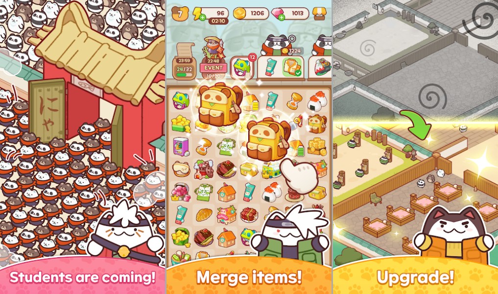 Panda Ninja School: Cute Merge เปิดให้ลงทะเบียนล่วงหน้าบนสโตร์ไทยแล้ว 5 Panda Ninja School