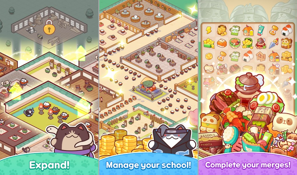 Panda Ninja School: Cute Merge เปิดให้ลงทะเบียนล่วงหน้าบนสโตร์ไทยแล้ว 4 Panda Ninja School