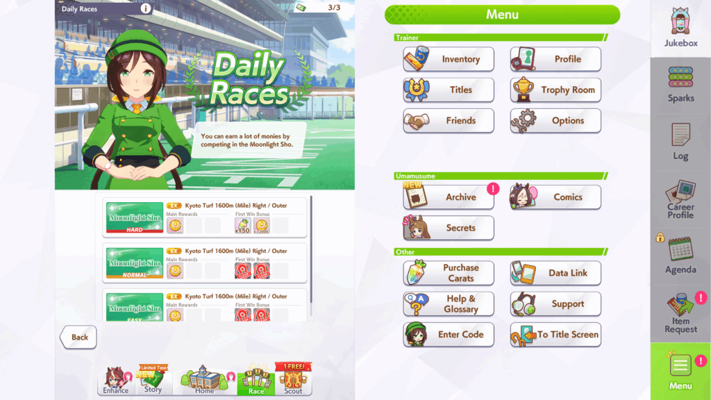 11 แหล่งฟาร์มเพชรตอนต้นเกม Umamusume: Pretty Derby