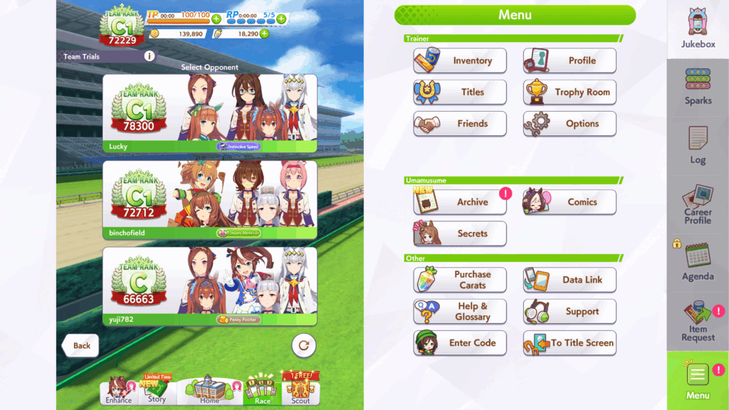 11 แหล่งฟาร์มเพชรตอนต้นเกม Umamusume: Pretty Derby