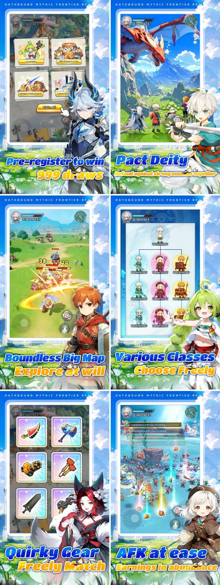 Hero Reborn:Eternal Pact เกมมือถือ MMORPG ท่องยุทธภพภาพวาดพู่กันจีน สลับคลาสได้ดั่งใจนึก 3 Hero Reborn screenshot